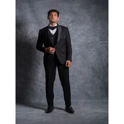 Denis Parkar Men Single-Breasted Five-Piece Formal Suit-picture-16