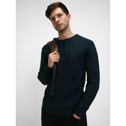 Dennis Lingo Cable Knit Acrylic Pullover Sweater-picture-34