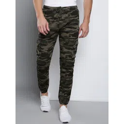 Dennis Lingo Men Camouflage Printed Tapered Fit Joggers Trousers-picture-35