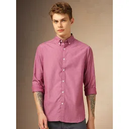 Dennis Lingo Men Classic Slim Fit Button Down Collar Pure Cotton Casual Shirt-picture-31