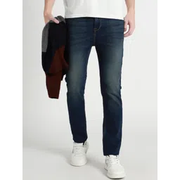 Dennis Lingo Men Clean Look Mid-Rise Cotton Tapered Fit Stretchable Jeans-picture-14