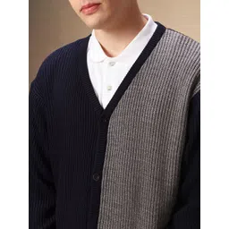 Dennis Lingo Men Colourblocked Cardigan image 2