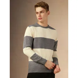Dennis Lingo Men Colourblocked Pullover-picture-25