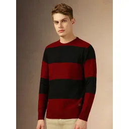 Dennis Lingo Men Colourblocked Pullover-picture-19