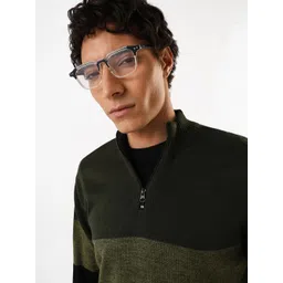 Dennis Lingo Men Colourblocked Pullover-picture-28
