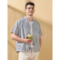 Dennis Lingo Men Printed Cuban Collar Relaxed Fit Casual Shirt-picture-24