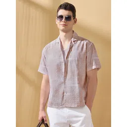 Dennis Lingo Men Printed Cuban Collar Relaxed Fit Casual Shirt-picture-25