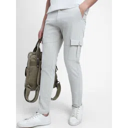 Dennis Lingo Men Slim Fit Mid-Rise Plain Cargos-picture-42