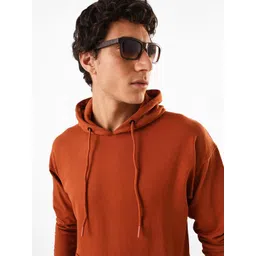 Dennis Lingo Men Solid Hooded Pullover Fleece Sweatshirt-picture-31