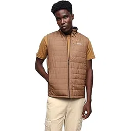 dennis lingo Men's Solid Mock Collar Sleeveless Gilet Jacket-picture-32