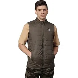 dennis lingo Polyester Regular Fit Long Sleeves Men's Solid Puffer Jacket with 2 Pockets - Lightweight Casual Winterwear for Men-picture-39