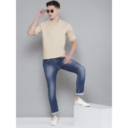 DENNISON Men Beige Comfort Fit Kurta image 3