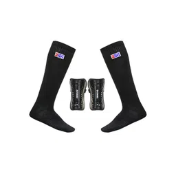 DeNovo New Shin Guard and Lycra Socks Football Kit image 1