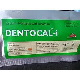 DENTOCAL-I Calcium Hydroxide With Iodoform 1.75g & 4 Applicator Tips Pack Of 10 Piece-picture-15