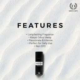 DENVER Black Code Deo - 150ML | Long Lasting Deodorant Body Spray for Men image 4