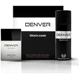 Denver Black Code Exclusive Collection Gift Set: Deo (150Ml) + Aerosol Perfume (60Ml) | Long Lasting Fresh Fragrance Gift Set for Men-picture-14