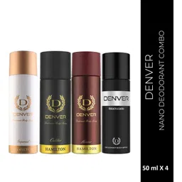 denver Black Code,Caliber,Honour & Imperial Nano Deo | Long Lasting (50ml x 4) Deodorant Spray-For Men-picture-19