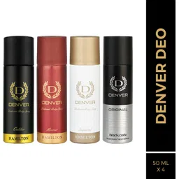 denver Imperial, Caliber, Honour, Black.code Deo (50ml x 4) Body Spray - For Men-picture-10