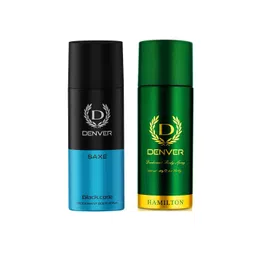 Denver Men Set of 2 Long Lasting Deodorant Spray - Hamilton 200ml & Saxe Black.Code 150ml-picture-15