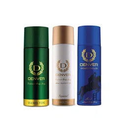 Denver Men Set of 3 Deodorant - Hamilton + Imperial + Sporting Club Goal- 200 ml Each-picture-31