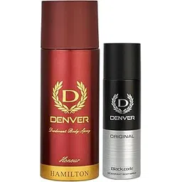 DENVER Honour Deo - 165ML & Black Code Nano Deo - 50ML (Combo Set of 2) | Long Lasting Fragrance Deodorant Spray For Men-picture-18