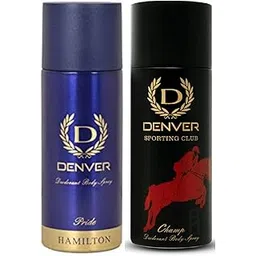 DENVER Pride Deo & Champ Deo -165ML Each (Combo Set of 2) | Long Lasting Deodorant Spray for Men-picture-25