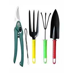 DeoDap 4-Pcs Green & Black Durable Non-Slip Garden Tools-picture-15