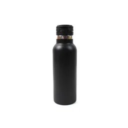 DeoDap Black & Silver-Toned Stainless Steel Water Bottle-650 ml-picture-30
