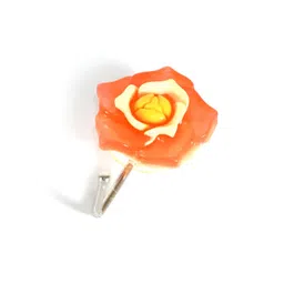 DeoDap Orange & Yellow Floral Self Adhesive Wall Hook-picture-10