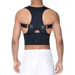 DeoDap Posture Corrector Black Shoulder Back Support Belt for Men, 0388-picture-17