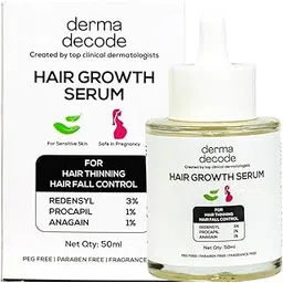 Derma Decode Advanced Hair Growth Serum for Scalp, Hair Serum for Hairfall Control in Women and Men, 3% Redensyl 1% Procapil 1% Anagain, Trifolium Pratense. Anti Hairfall Treatment 50ml-picture-23