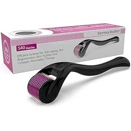 Derma Roller For Hair And Beard Regrowth 540 Micro 0.5MM Titanium Alloy Needles Reduces Hair Fall & Stimulates Hair Follicles, Safe and Effective Easy to use | Skin Care Men and Women-picture-31