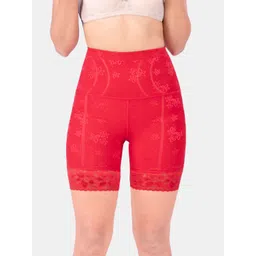 Dermawear Mini Shaper 2.0 Floral Print Tummy and Thigh Shapewear Red-picture-10