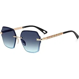 dervin UV Protected Designer Rimless Oversized Sunglasses for Women-picture-23