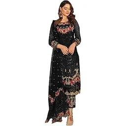 derwafab Women's Georgette Semi Stitched Anarkali Salwar Suit (Newplazzo Suit-SFSF201-17no Free Size)-picture-46