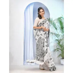 DESH BIDESH Floral Pure Cotton Saree-picture-15