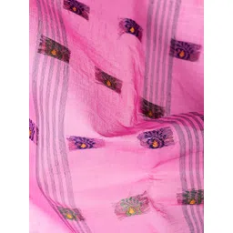 DESH BIDESH Paisley Woven Design Cotton Taant Saree image 5