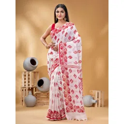 DESH BIDESH Woven Design Pure Cotton Saree-picture-13