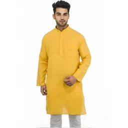 DESHBANDHU DBK Men Yellow Kurtas-picture-21