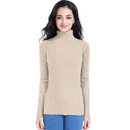 Deshi Look Women Striped High Neck Sweatshirt-picture-13