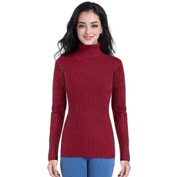 Deshi Look Women Striped High Neck Sweatshirt-picture-23