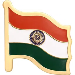 DESHPREM Flag Badge with Laple Pin - Stylish (Pack Of 2) Brooch-picture-19