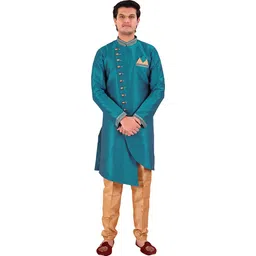 Desi Butik DBMS1001-S Solid Sherwani-picture-10