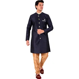 Desi Butik DBMS1012-L Solid Sherwani-picture-19