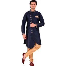 Desi Butik DBMS1016-XL Solid Sherwani-picture-31