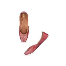 DESI COLOUR Embroidered Leather Ethnic Mojaris-picture-16