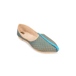 DESI COLOUR Men Woven Design Mojaris-picture-19