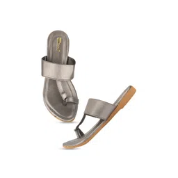 DESI COLOUR T-Strap One Toe Flats-picture-13