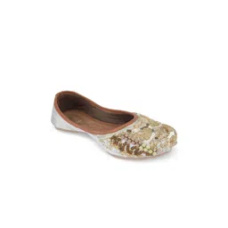 DESI COLOUR Women Round Toe Ethnic - Embellished Mojaris-picture-24