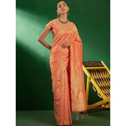 Desi Fusion Woven Design Zari Art Silk Designer Saree-picture-40